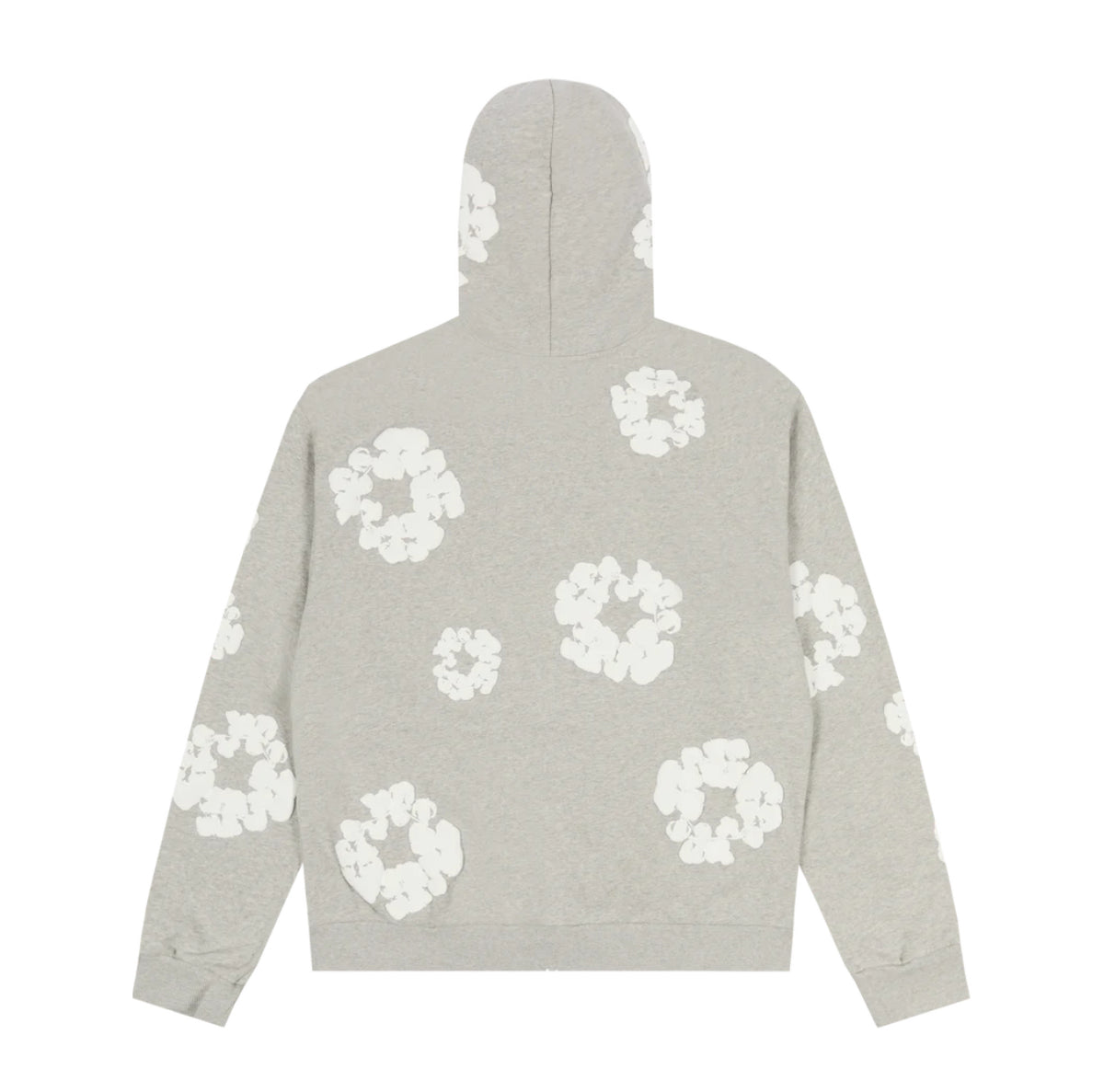 Denim Tears Cotton Wreath Zip Hoodie 'Grey' image 2
