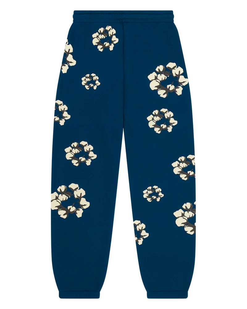 Cactus Tears Cotton Wreath Joggers 'Blue' image 2