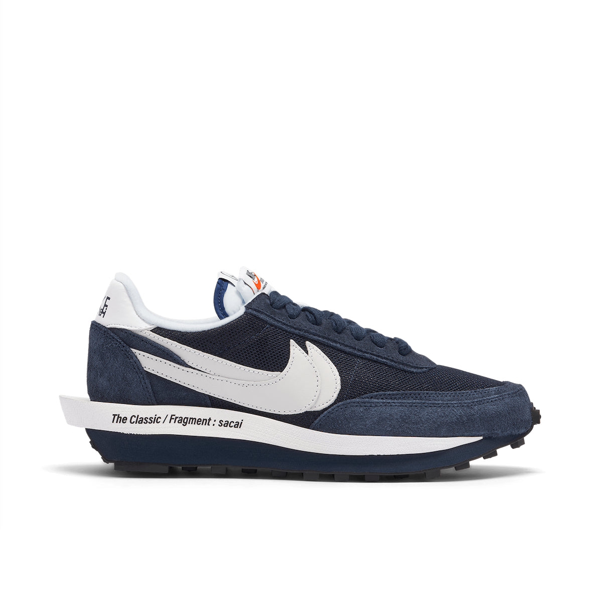 Sacai x Fragment LDWaffle 'Blackened Blue' Sneakers