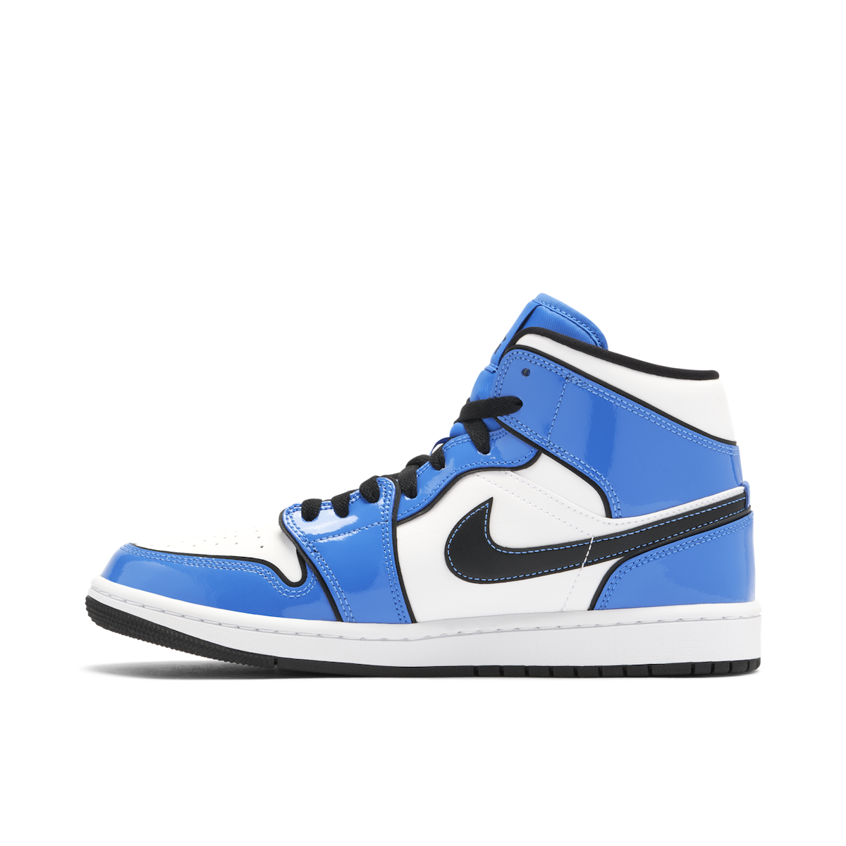 Air Jordan 1 Mid 'Signal Blue' Sneakers image 4