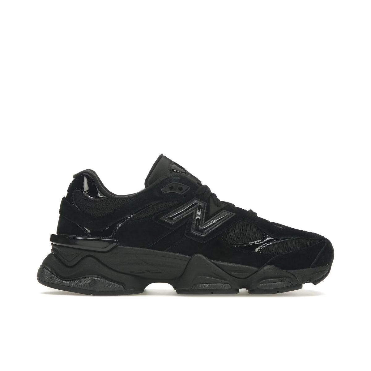 New Balance 9060 'Triple Black Patent' Sneakers
