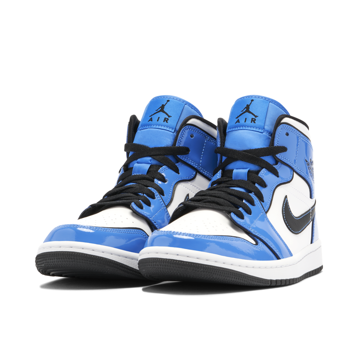 Air Jordan 1 Mid 'Signal Blue' Sneakers image 2