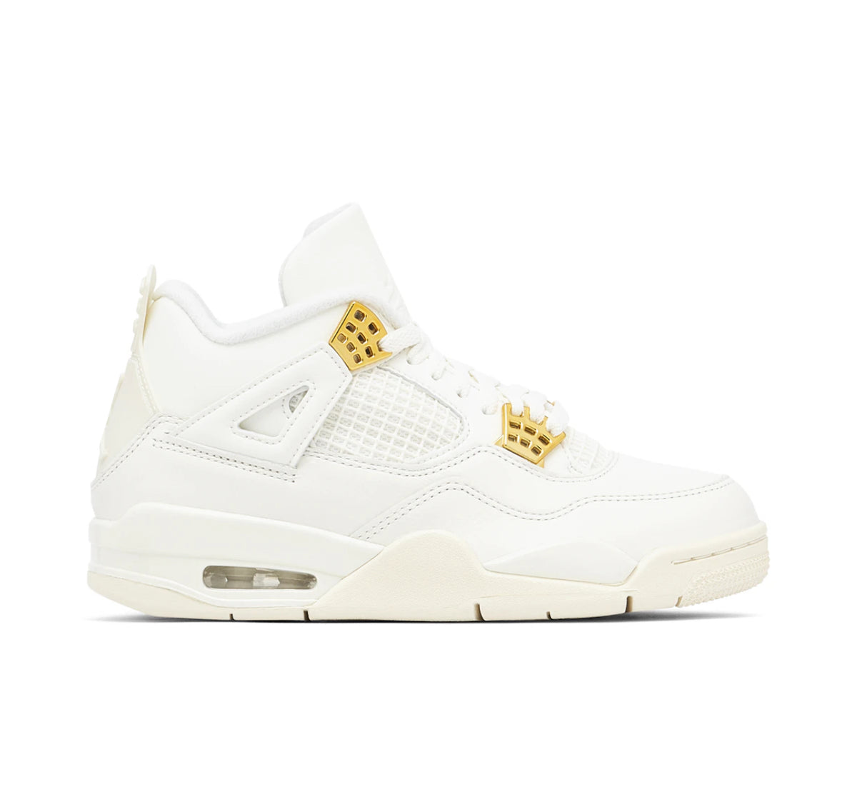 Air Jordan 4 'Sail Metallic Gold' Sneakers