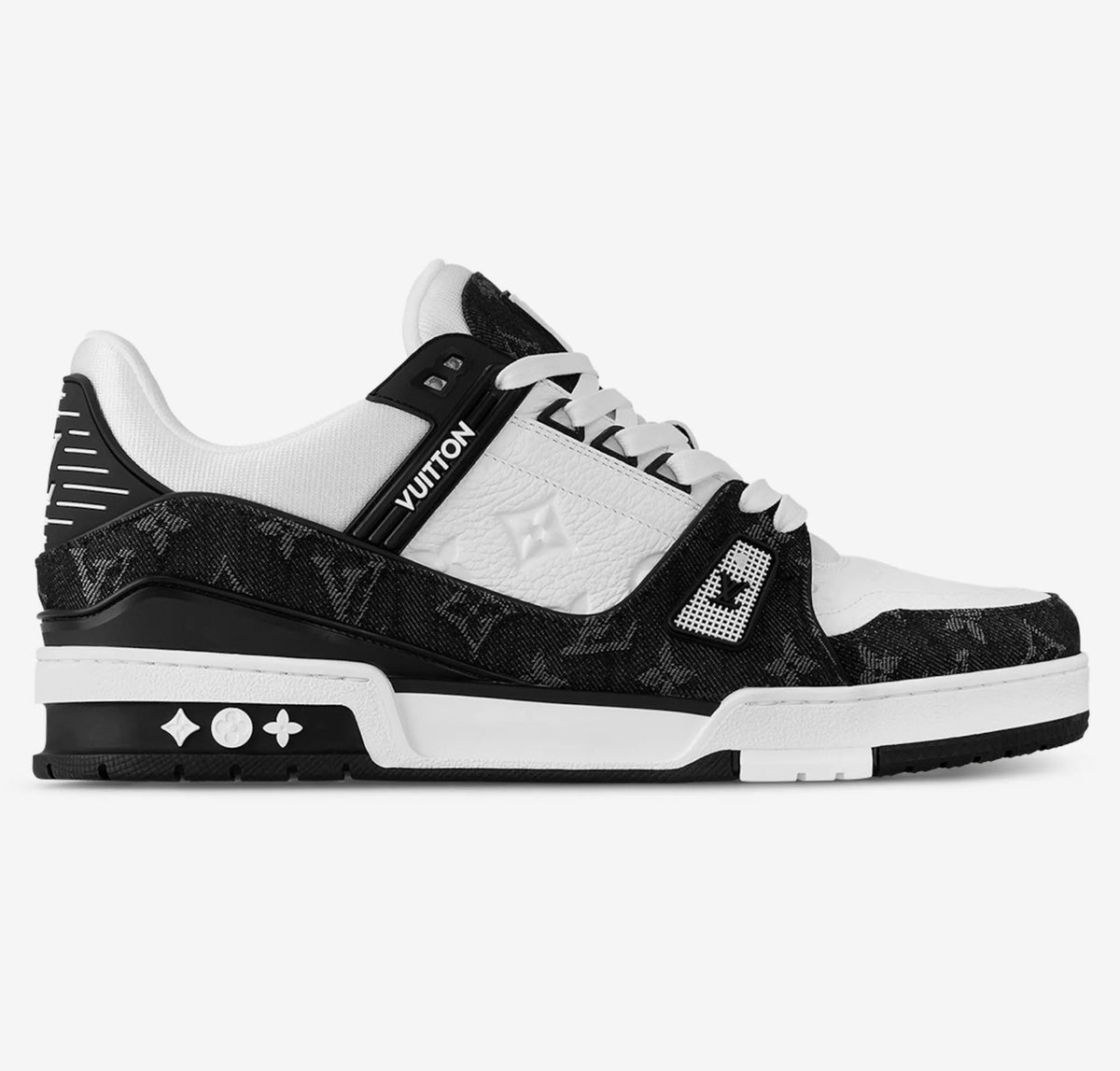 Louis Vuitton LV Trainer Monogram Denim 'Black' image 2