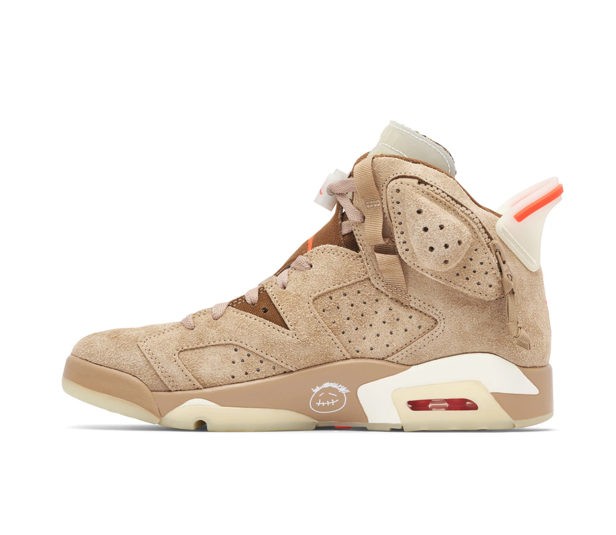 Air Jordan 6 x Travis Scott 'British Khaki' Sneakers image 2