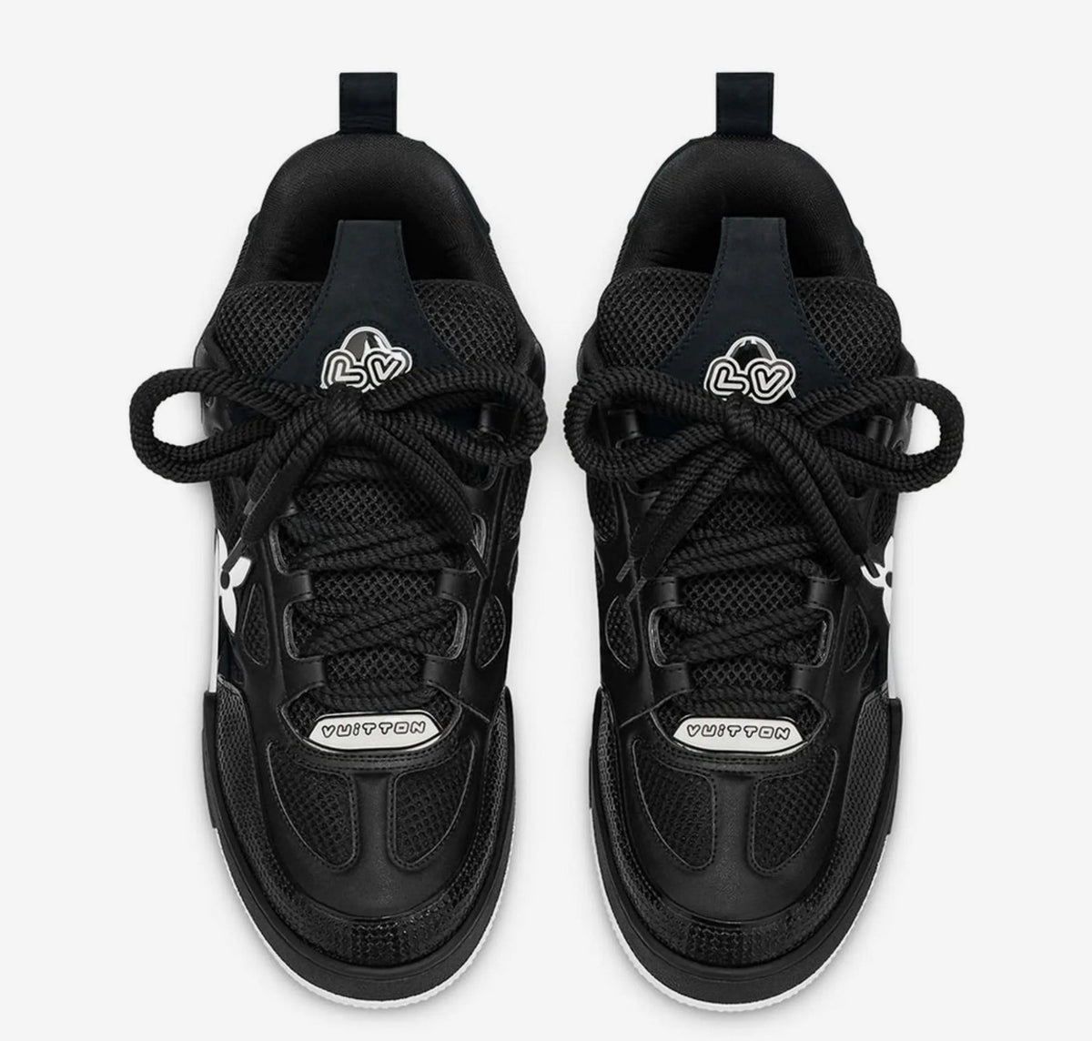 Louis Vuitton LV Skate 'Black White' Sneakers image 2