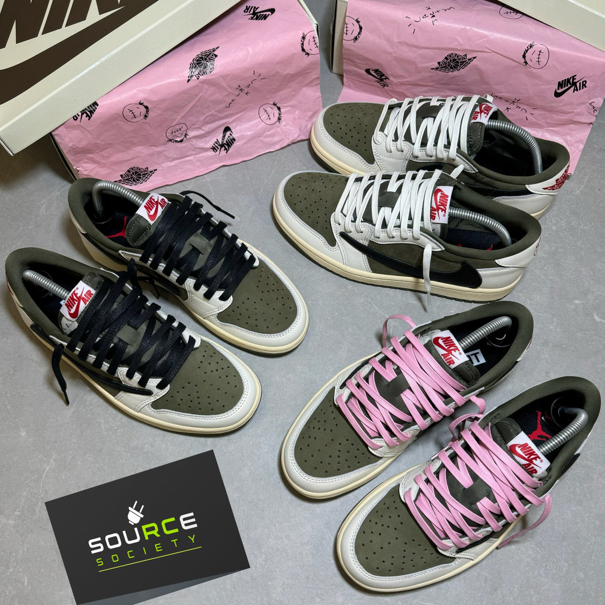 Air Jordan 1 Low x Travis Scott 'Medium Olive' Sneakers image 2