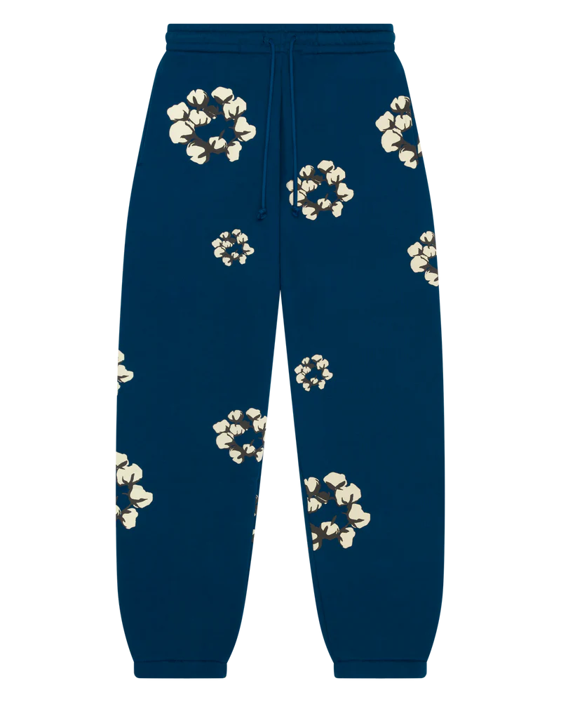 CACTUS TEARS COTTON WREATH JOGGERS 'BLUE'