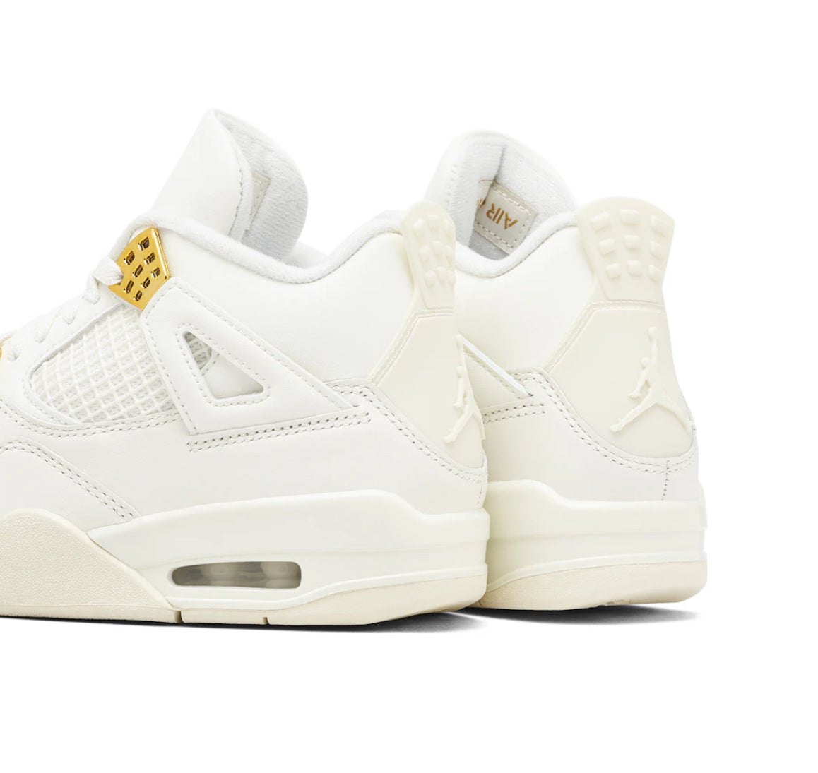 Air Jordan 4 'Sail Metallic Gold' Sneakers image 4