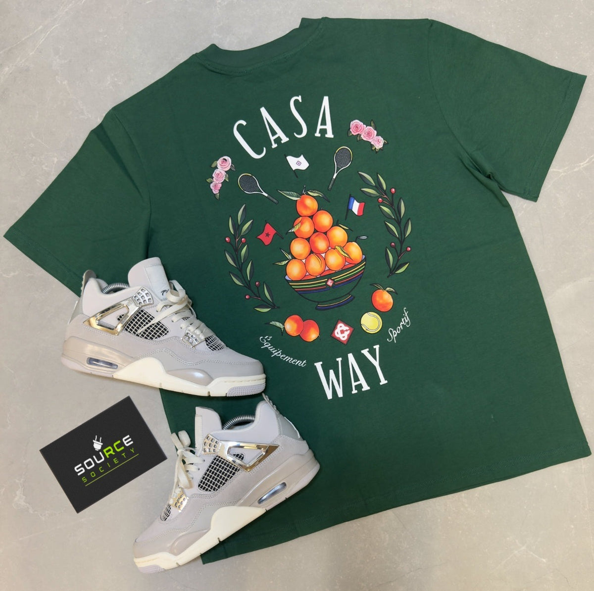 Casablanca Casa Way T-Shirt 'Green' image 2