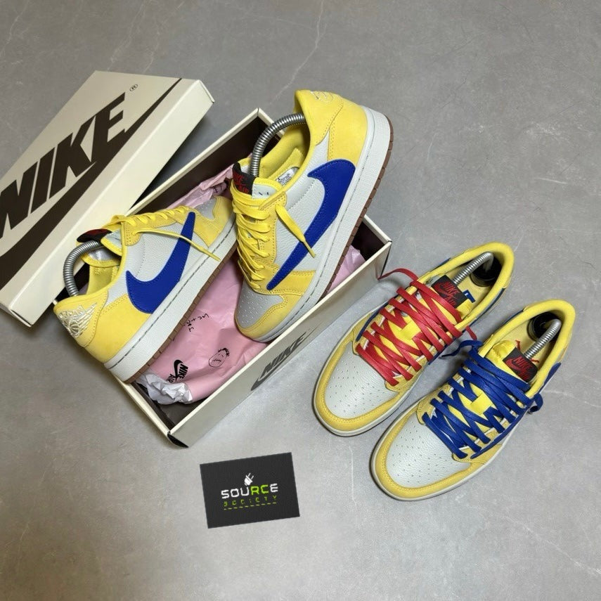 Air Jordan 1 Low x Travis Scott 'Canary' Sneakers image 2