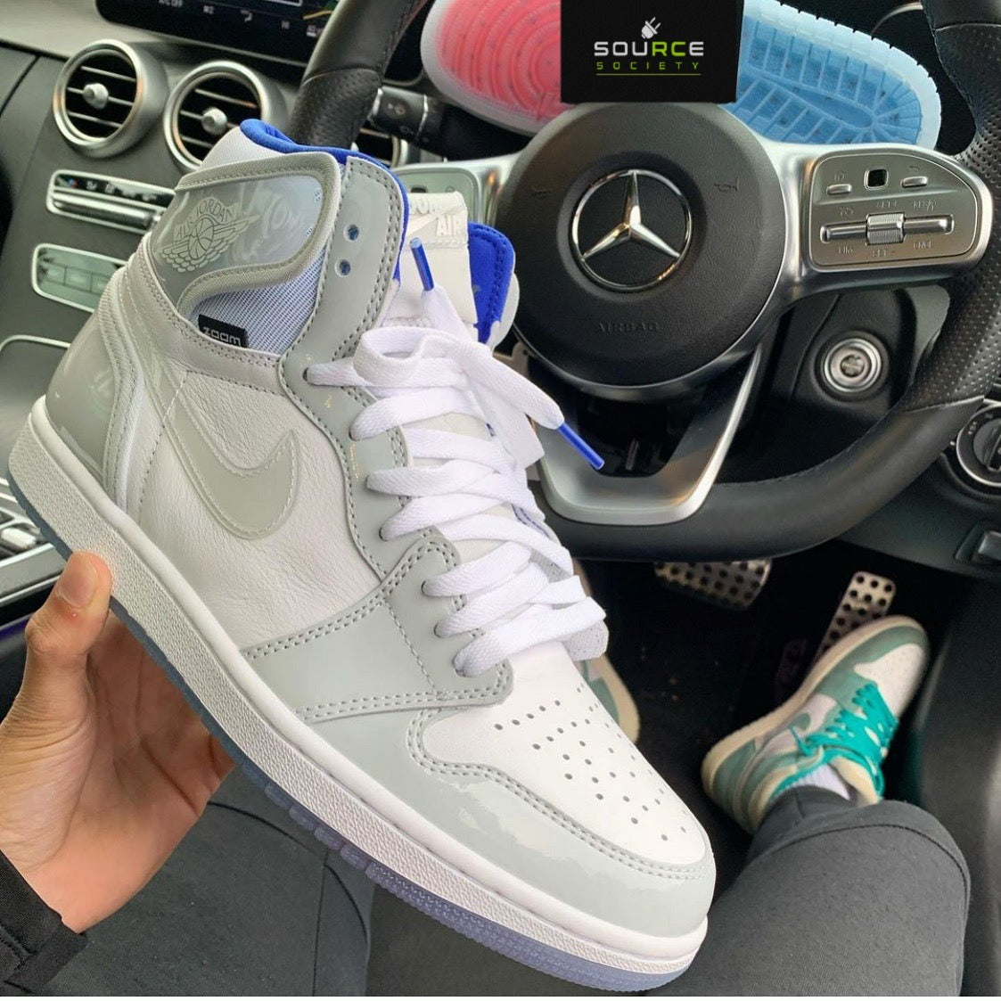 Jordan 1 High Zoom 'Racer Blue' Sneakers image 5