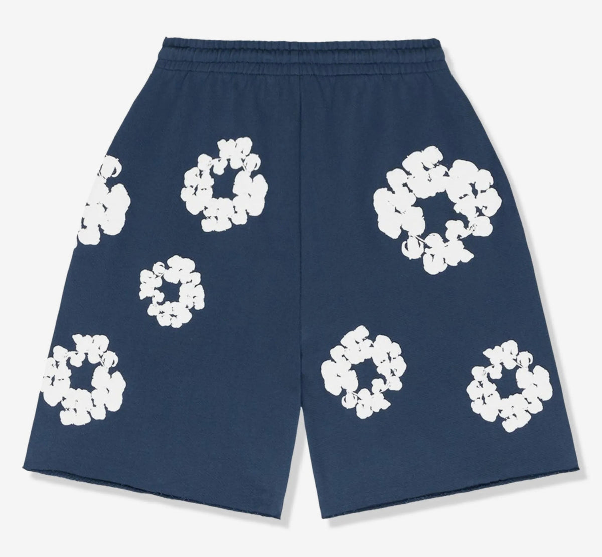 Denim Tears Cotton Wreath Shorts 'Navy' image 3