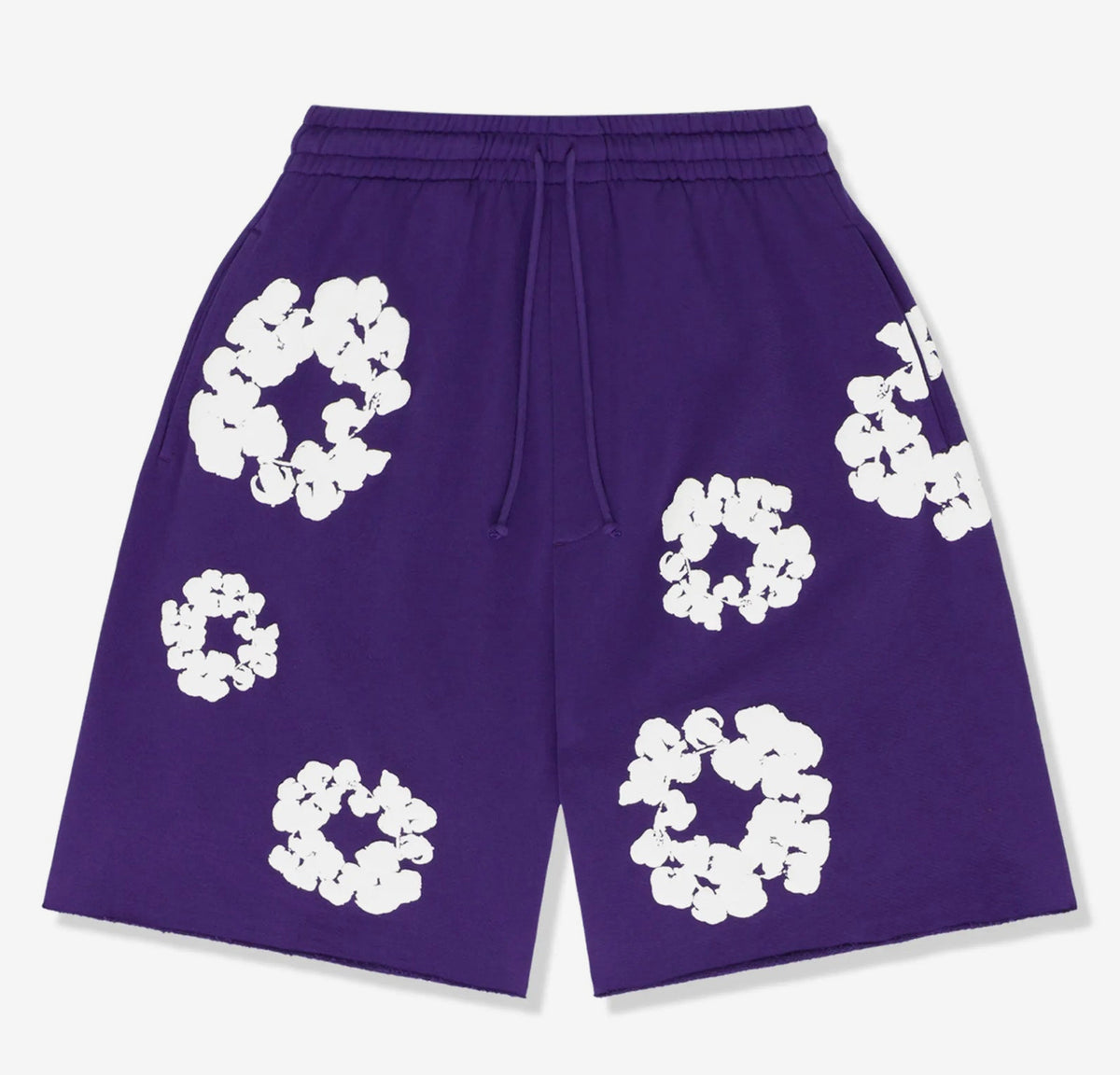 Denim Tears Cotton Wreath Shorts 'Purple' image 2