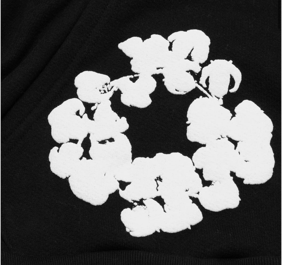 Denim Tears Cotton Wreath Hoodie 'Black' image 3