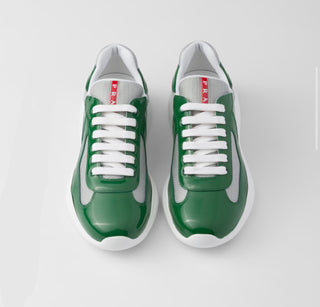 Prada Americas Cup Patent 'Green' Sneakers image 2