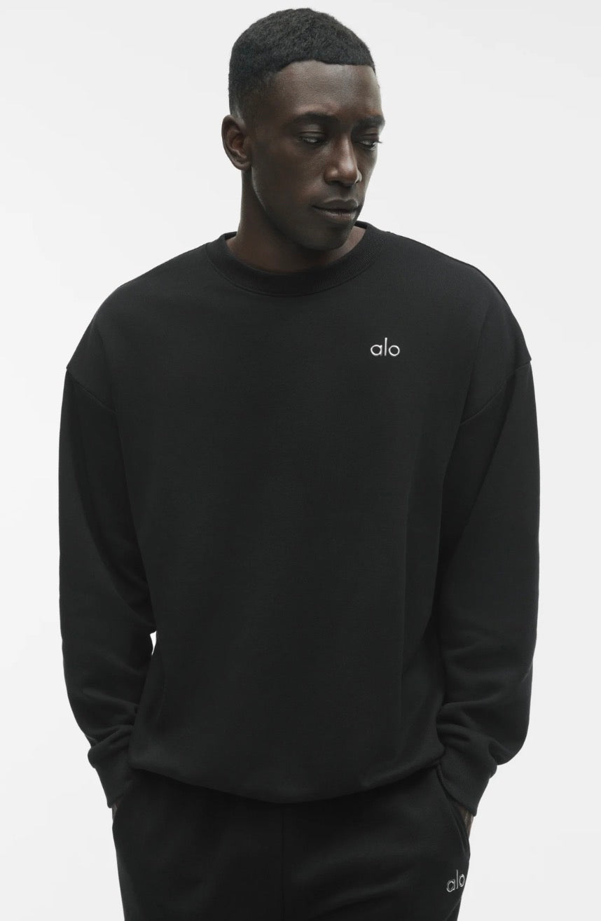 Alo Accolade Crew Neck Pullover 'Black'