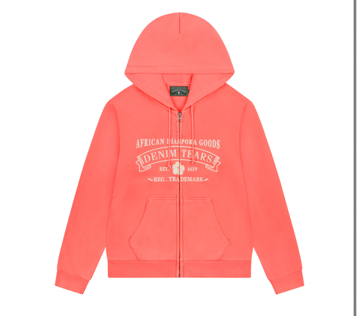 Denim Tears ADG Zip Hoodie 'Sea Coral'