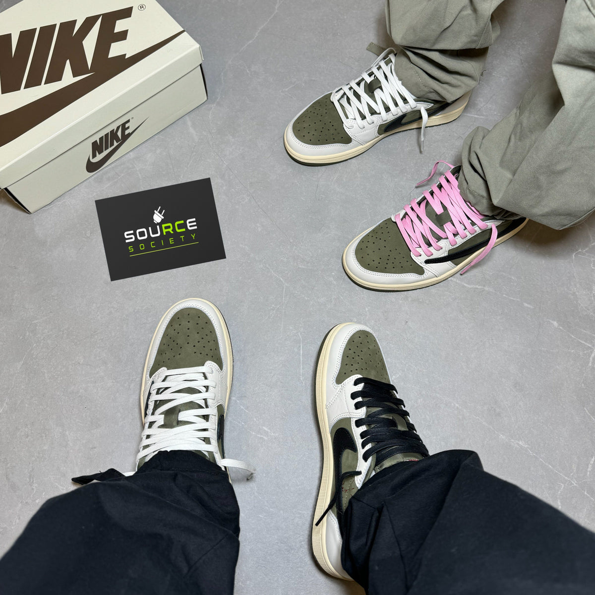 Air Jordan 1 Low x Travis Scott 'Medium Olive' Sneakers image 3