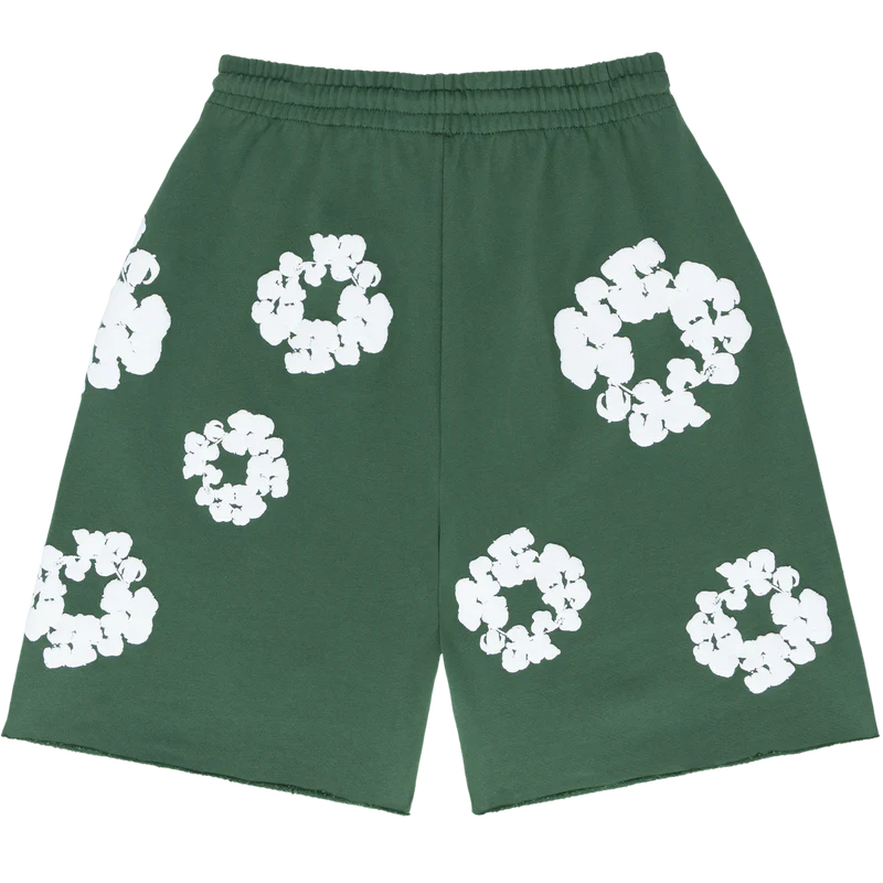Denim Tears Cotton Wreath Shorts 'Green' image 3