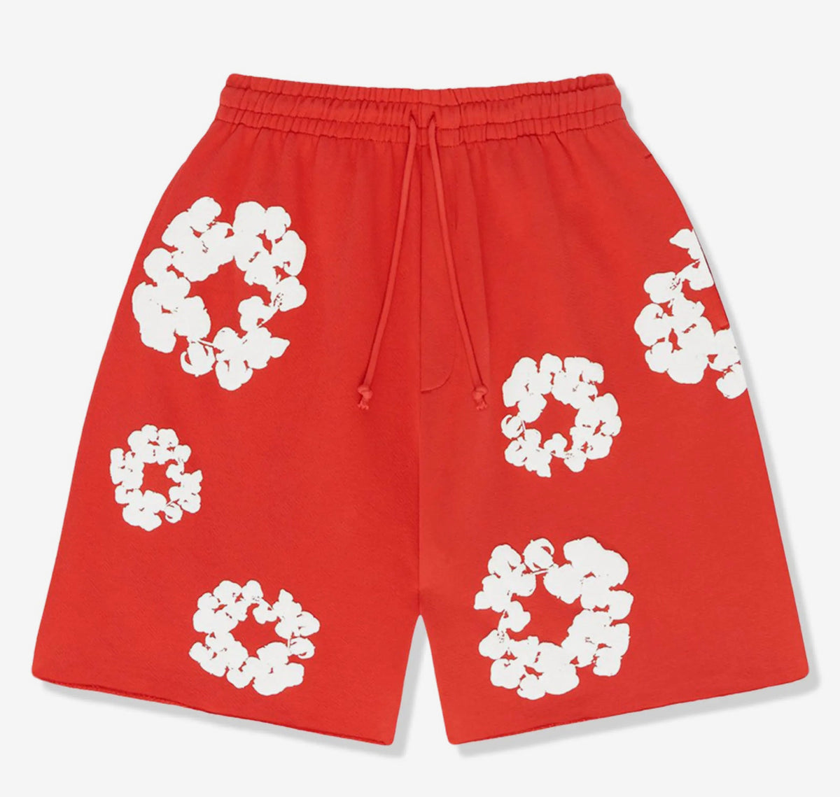 Denim Tears Cotton Wreath Shorts 'Red' image 2