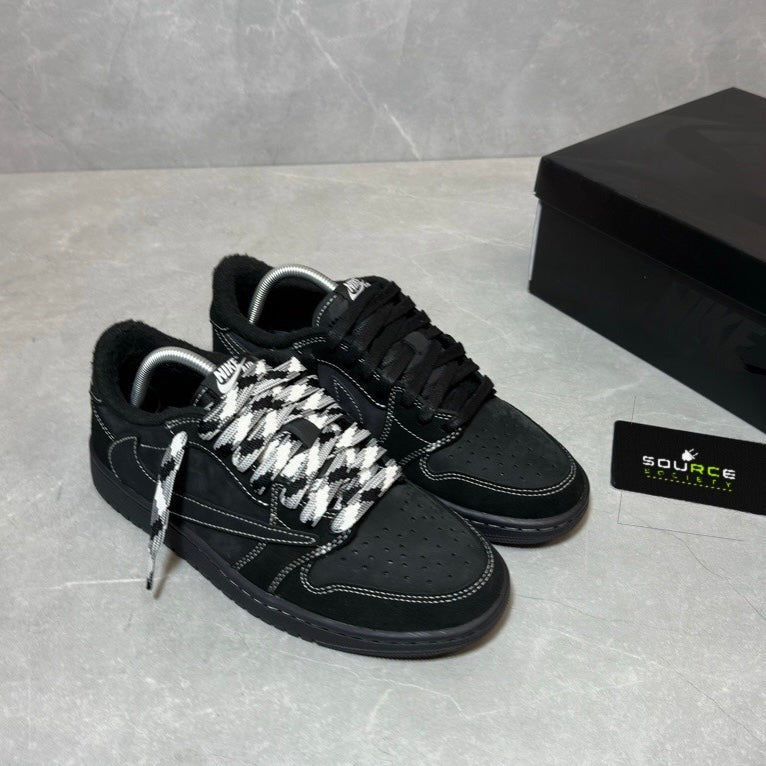 Air Jordan 1 Low x Travis Scott 'Black Phantom' Sneakers image 3