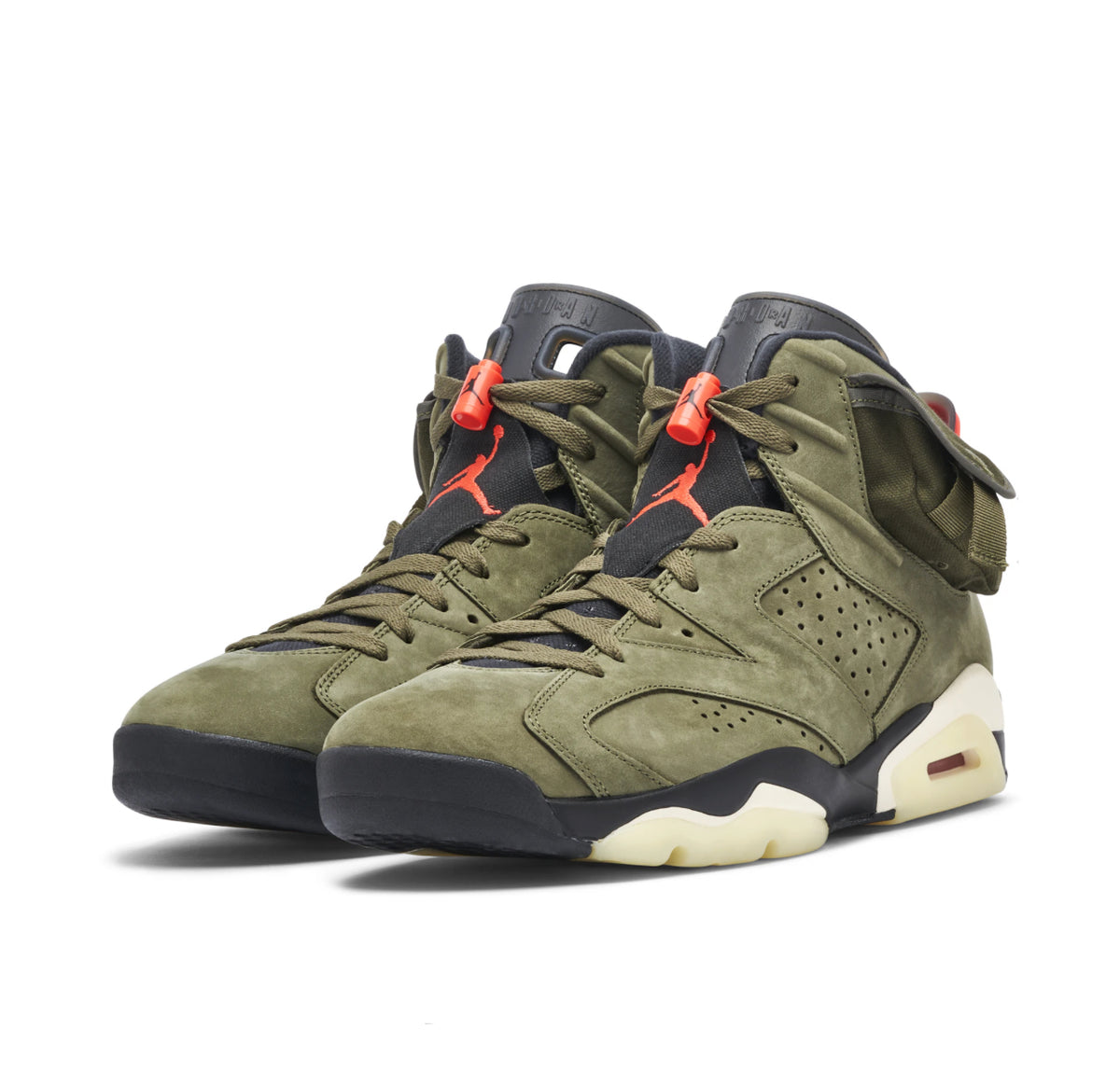 Air Jordan 6 x Travis Scott 'Medium Olive' Sneakers image 4