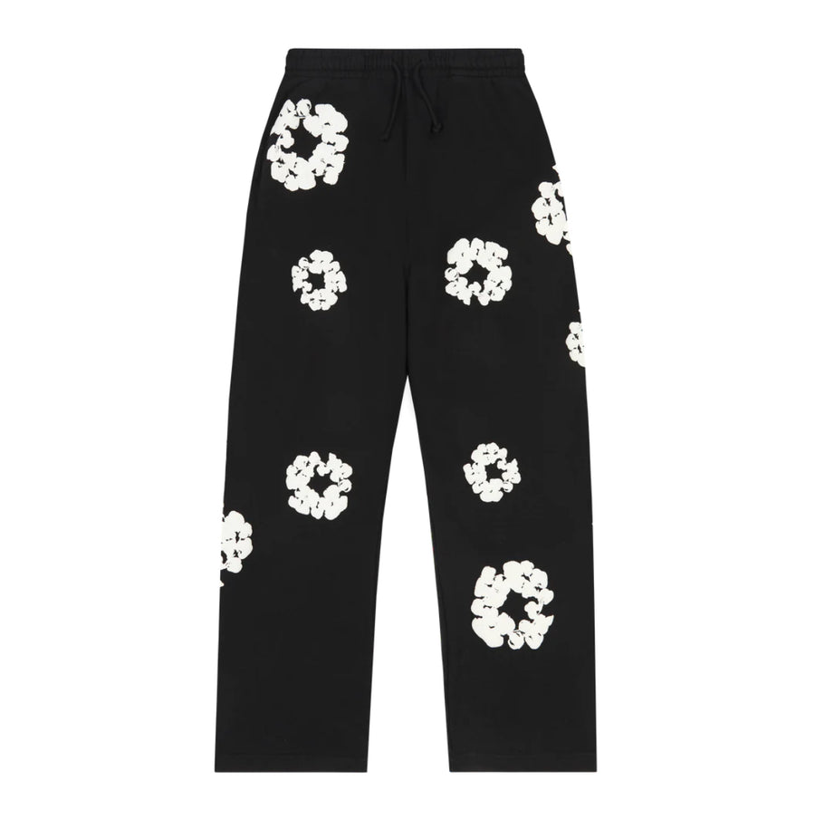DENIM TEARS COTTON WREATH BAGGY SWEATPANTS 'BLACK'