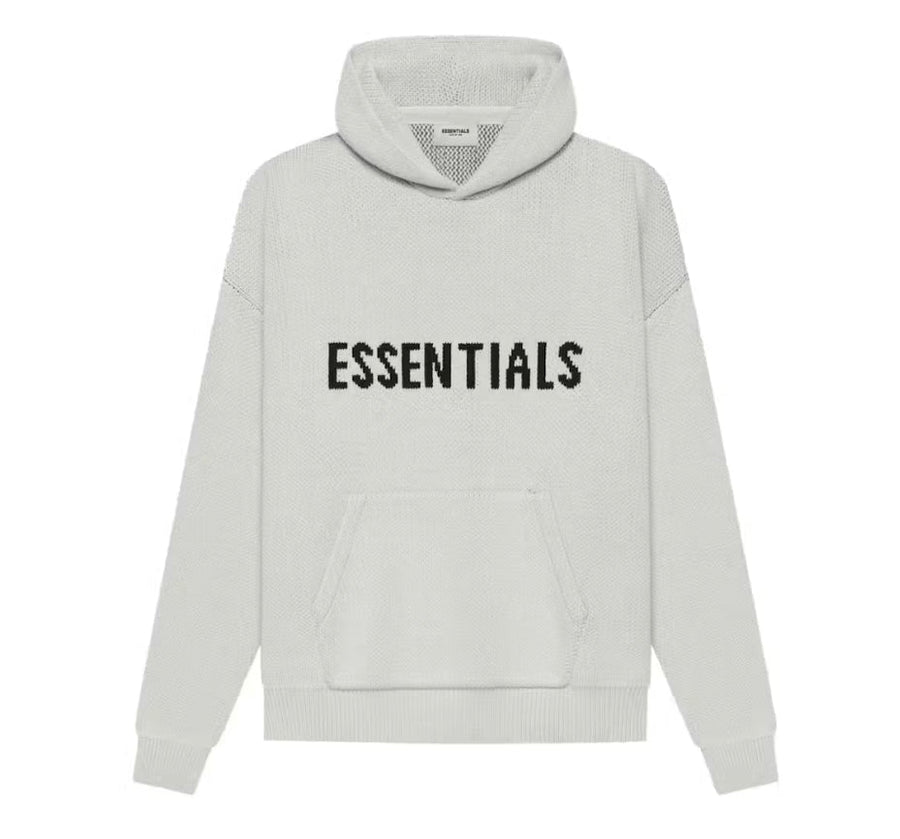 FOG ESSENTIALS KNIT HOODIE 'HEATHER OATMEAL'