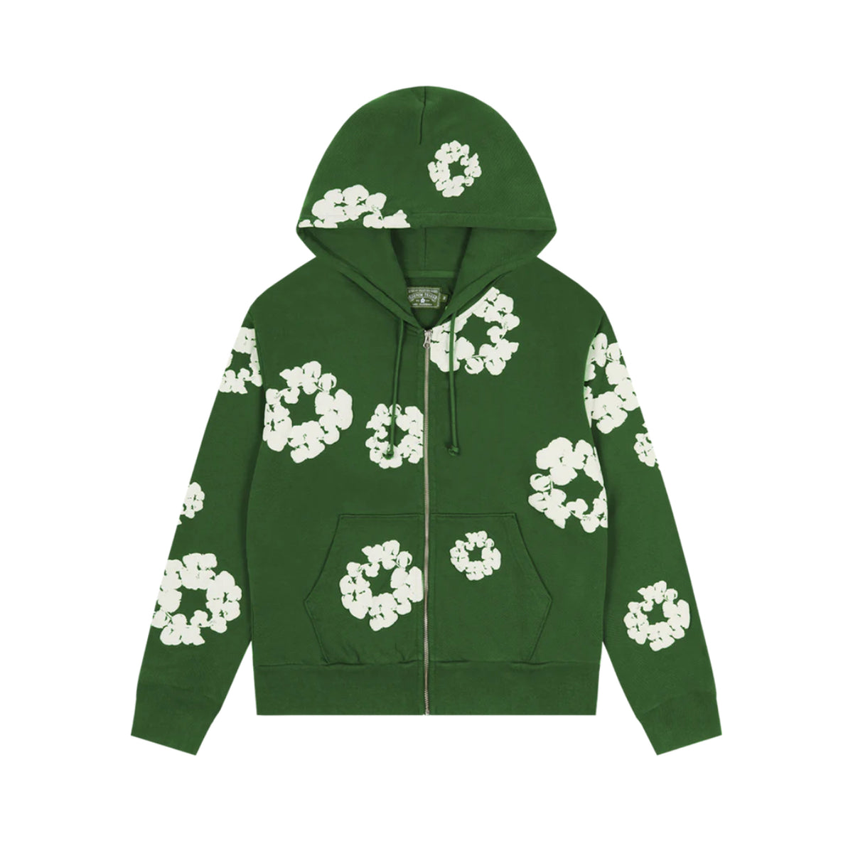 Denim Tears Cotton Wreath Zip Hoodie 'Green'