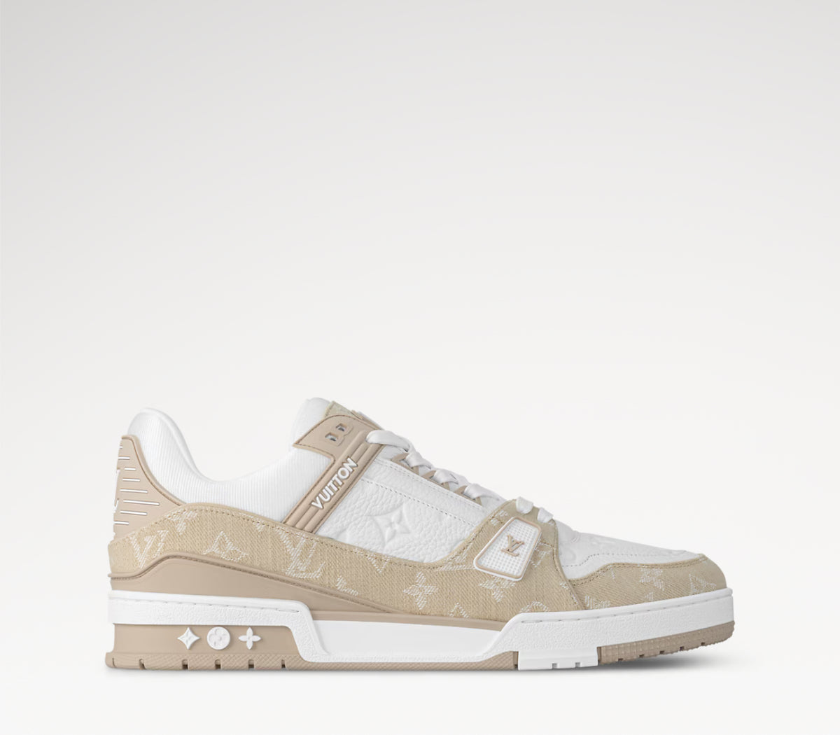 Louis Vuitton LV Trainer Monogram Denim 'Beige' Sneakers image 2