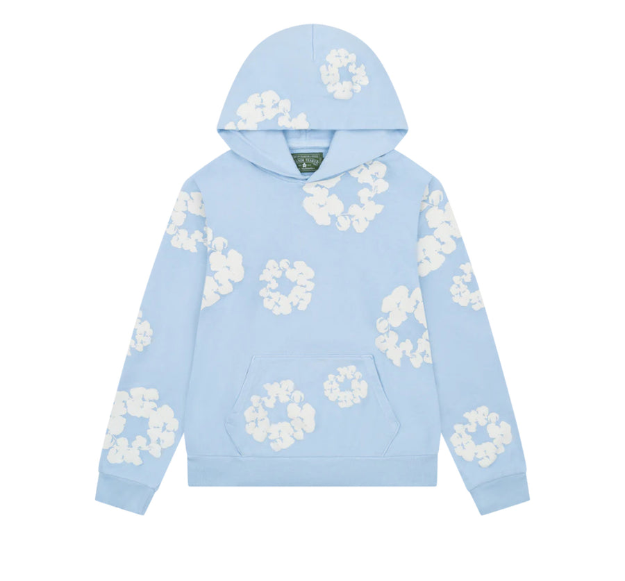 DENIM TEARS COTTON WREATH HOODIE 'POWDER BLUE'