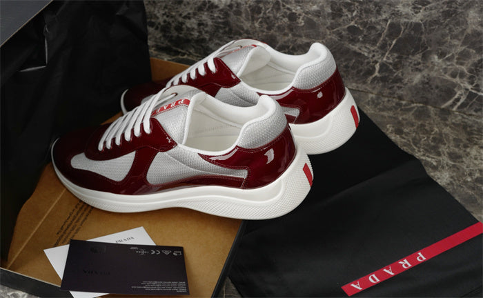 Prada Americas Cup Patent 'Burgundy' Sneakers image 4