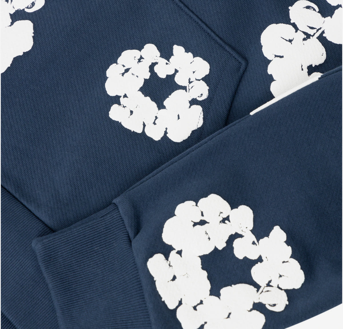 Denim Tears Cotton Wreath Hoodie 'Navy' image 2