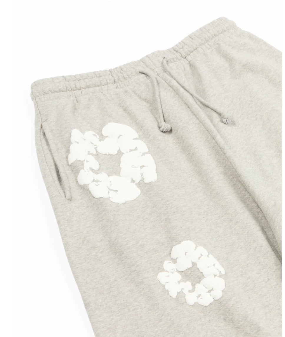 Denim Tears Cotton Wreath Baggy Sweatpants 'Grey' image 2