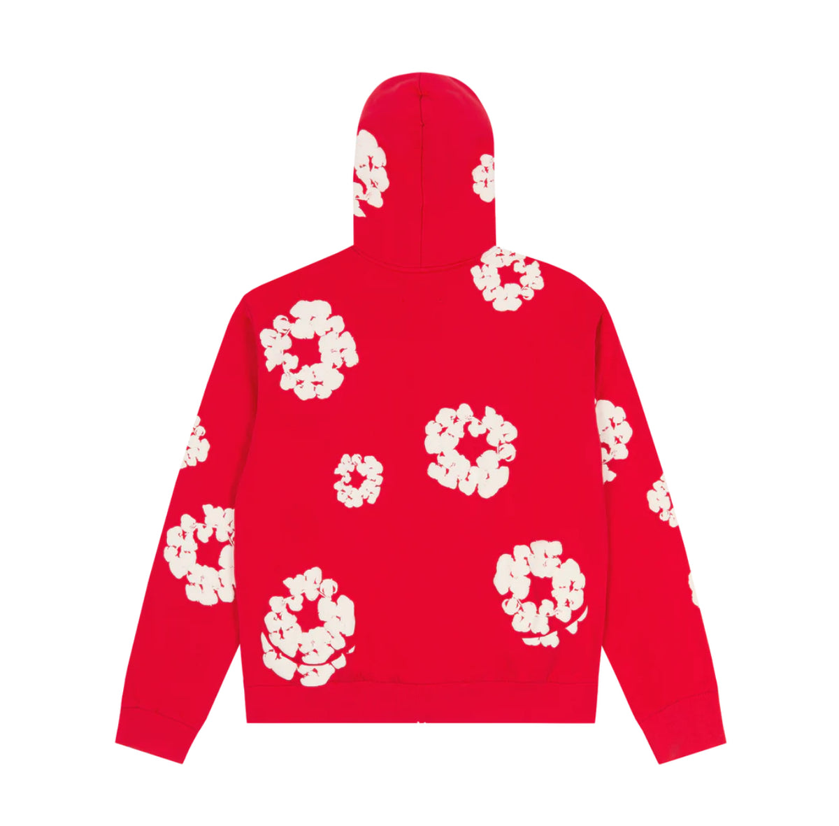 Denim Tears Cotton Wreath Zip Hoodie 'Red' image 2
