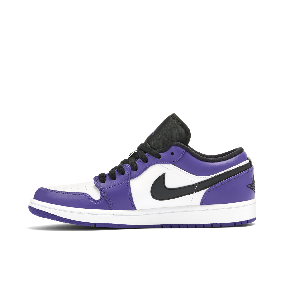 Air Jordan 1 Low 'Court Purple White' Sneakers image 3