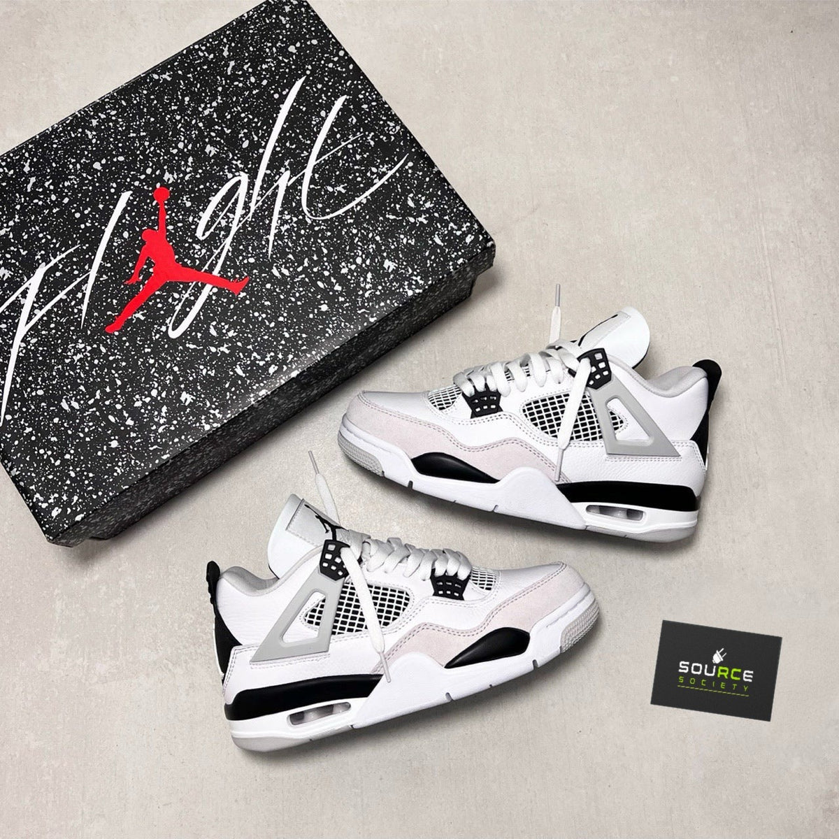 Jordan 4 'Military Black' Sneakers image 2