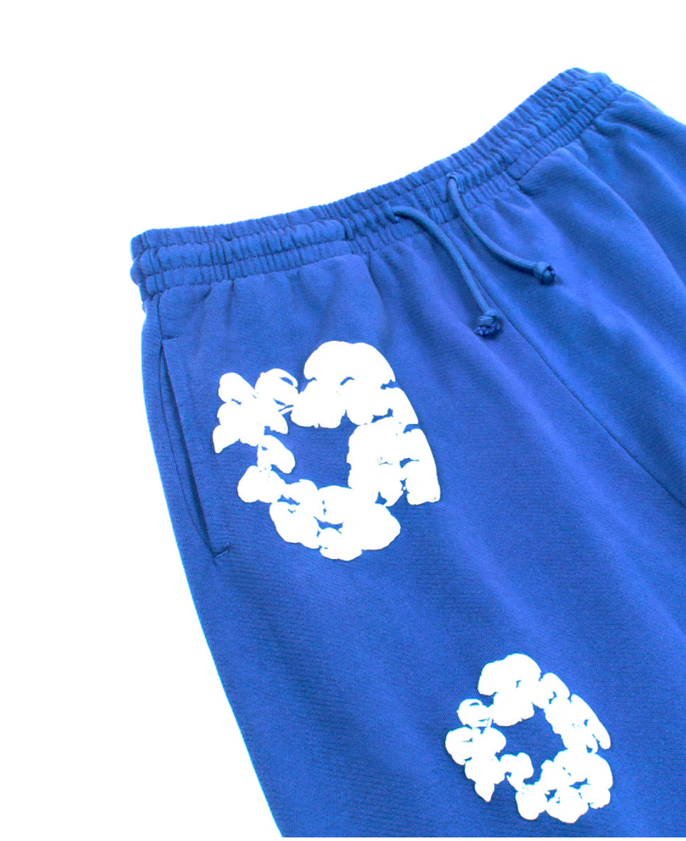 Denim Tears Cotton Wreath Baggy Sweatpants 'Blue' image 3