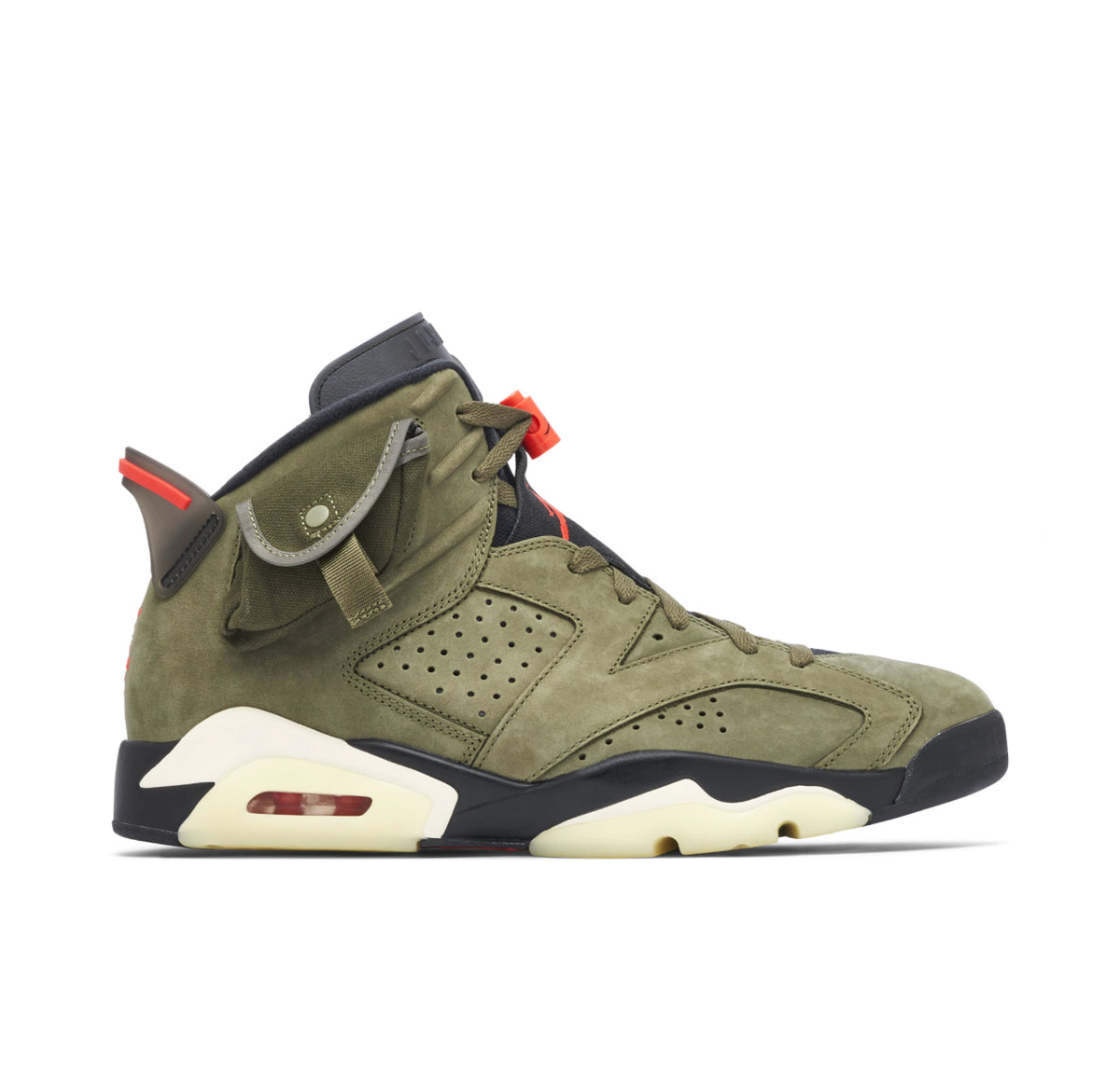 Air Jordan 6 x Travis Scott 'Medium Olive' Sneakers