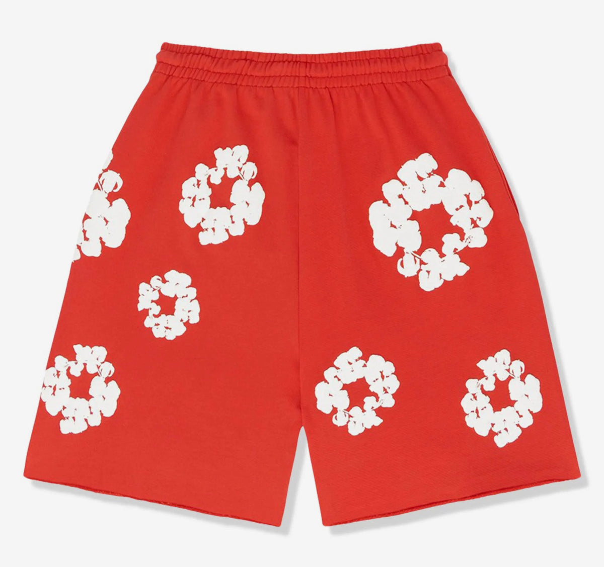 Denim Tears Cotton Wreath Shorts 'Red' image 3