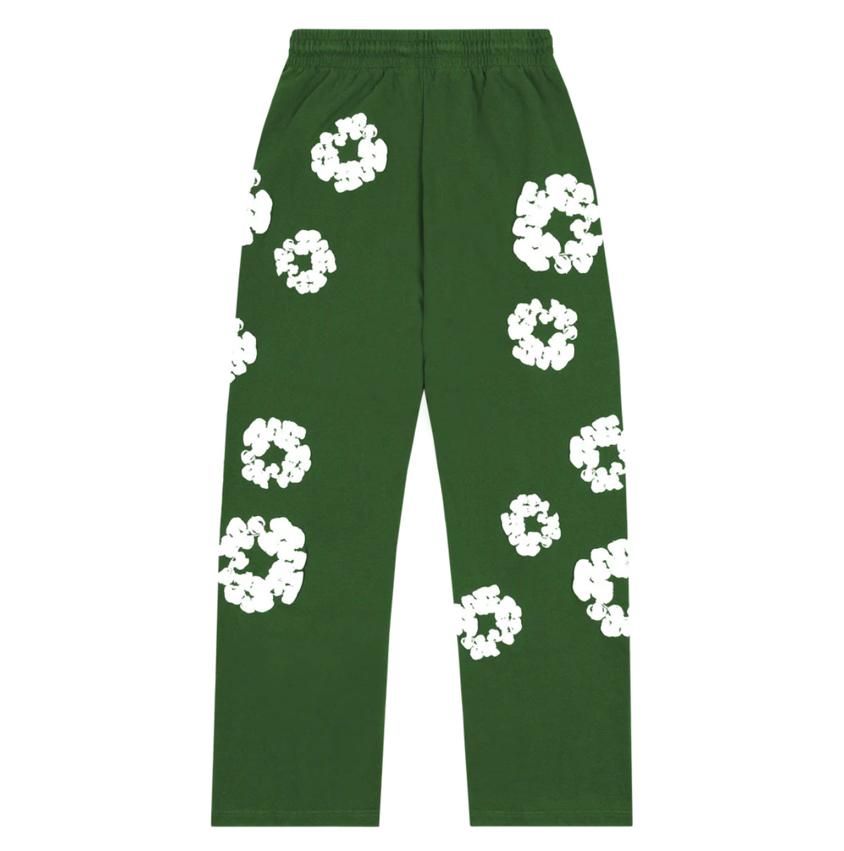 Denim Tears Cotton Wreath Baggy Sweatpants 'Green' image 2