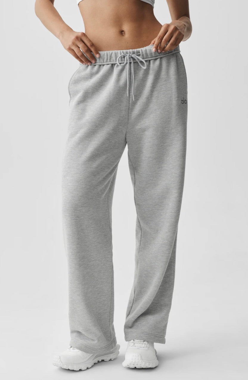 Alo Accolade Straight Leg Sweatpant 'Athletic Heather Grey' image 2