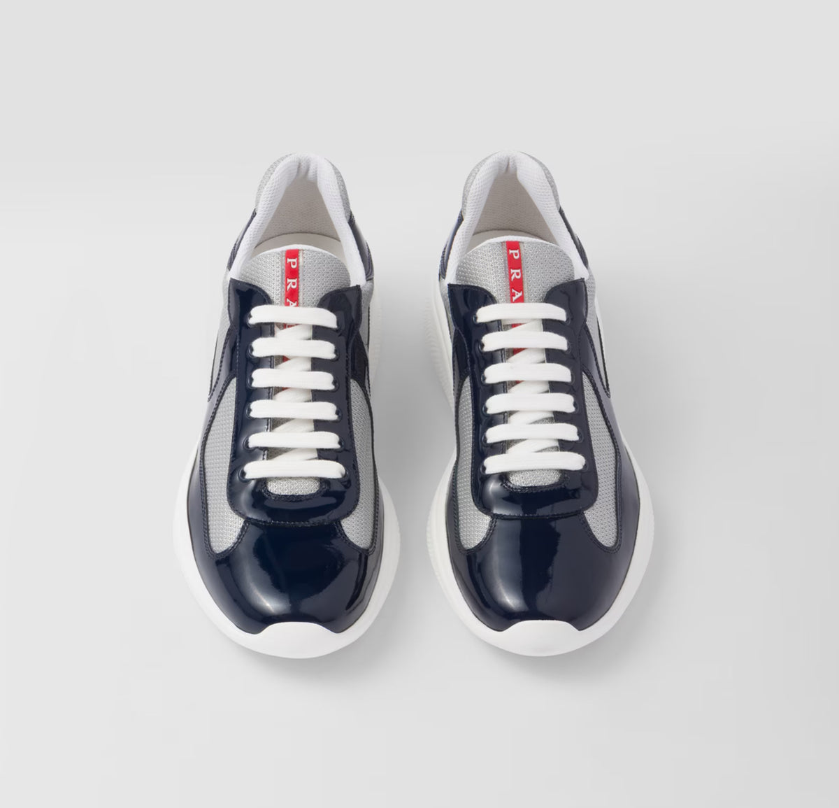 Prada Americas Cup Patent 'Navy' Sneakers image 2