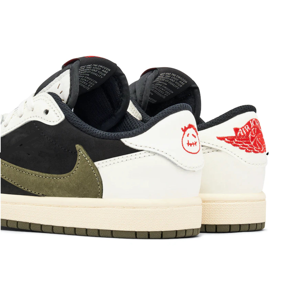 Air Jordan 1 Low x Travis Scott 'Olive' (PS) Kids Sneakers image 3