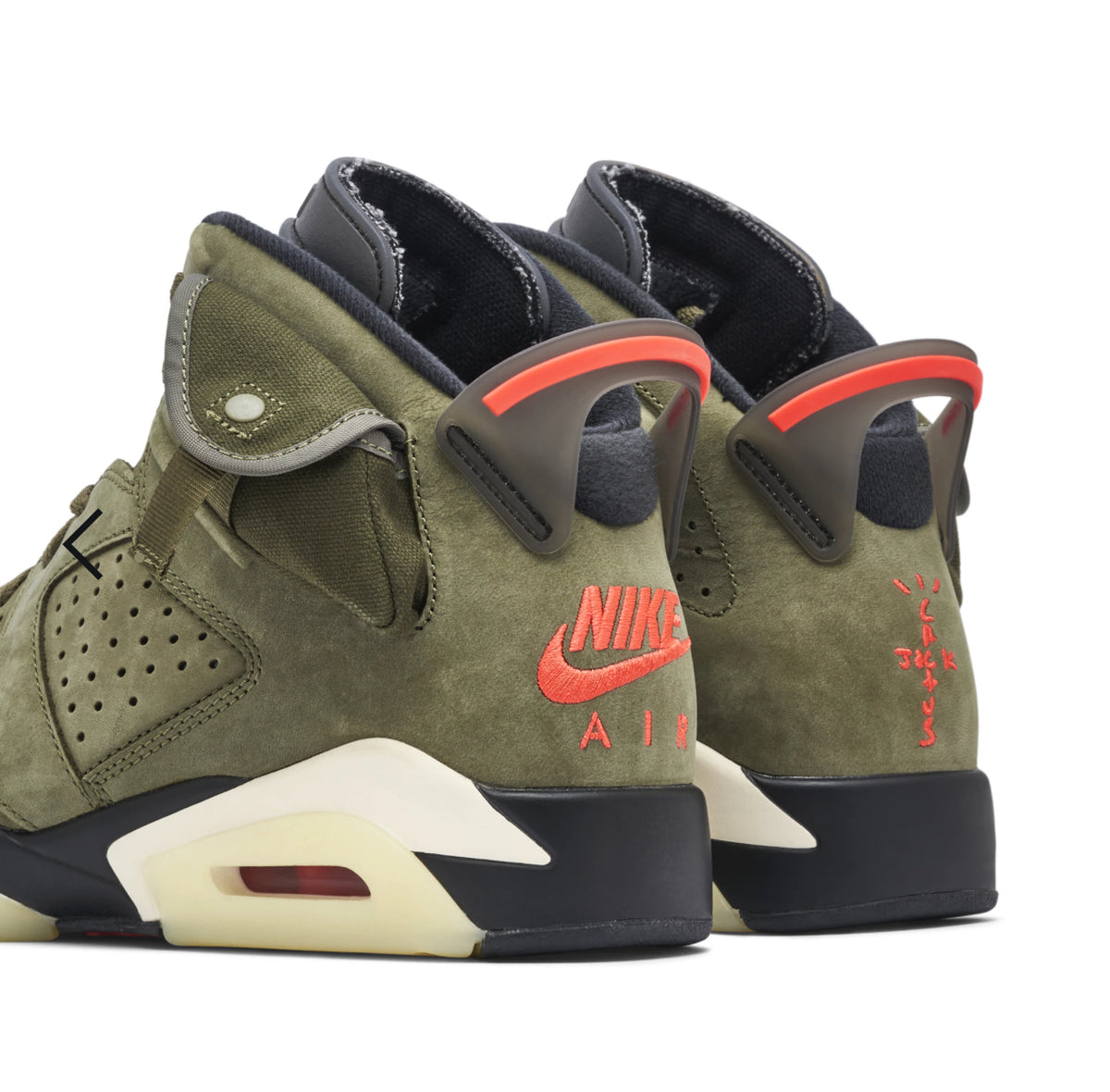 Air Jordan 6 x Travis Scott 'Medium Olive' Sneakers image 2