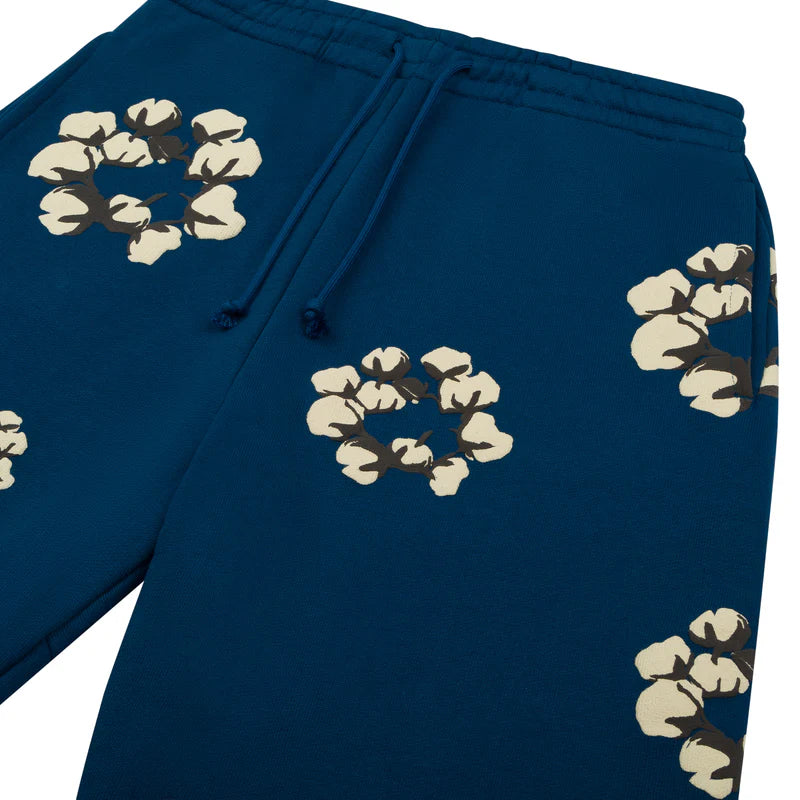 Cactus Tears Cotton Wreath Joggers 'Blue' image 3
