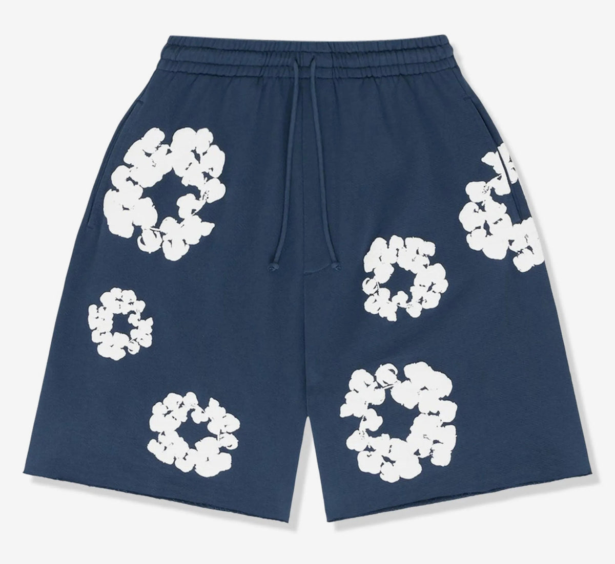Denim Tears Cotton Wreath Shorts 'Navy' image 2