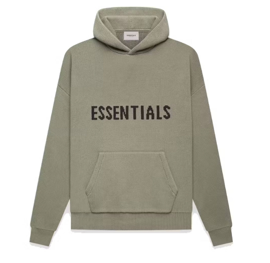 Fear of God Essentials Knit Hoodie 'Pistachio'
