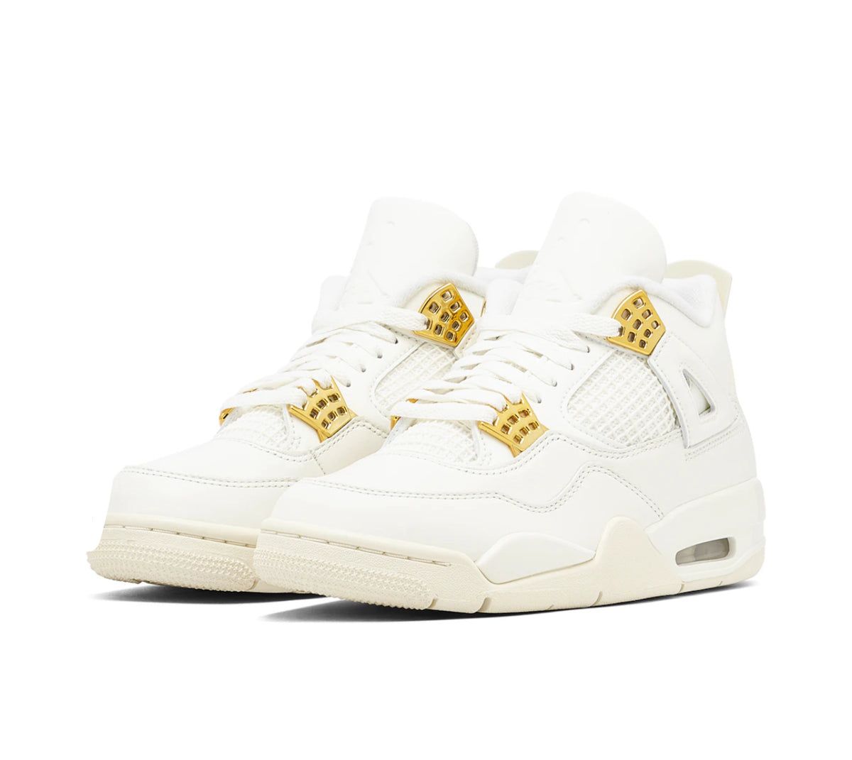 Air Jordan 4 'Sail Metallic Gold' Sneakers image 2